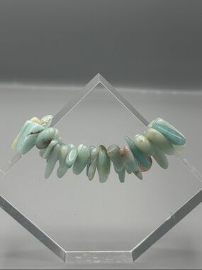 Amazonite Chip Stretch Bracelet - Pale Aqua Women Jewelry